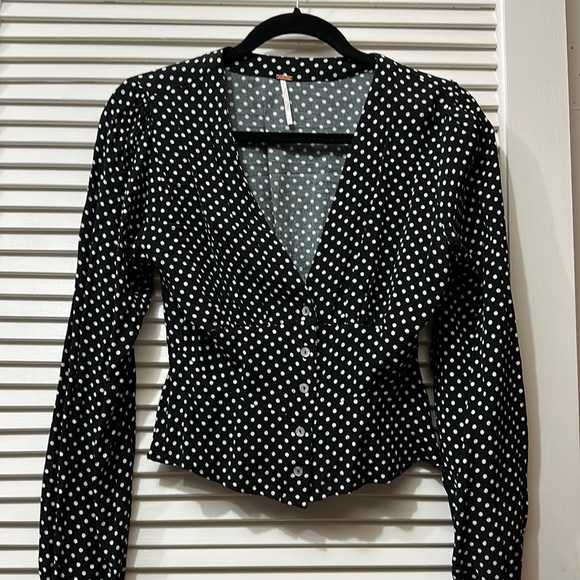 Free People Button up Blouse top - Picture 1 of 6